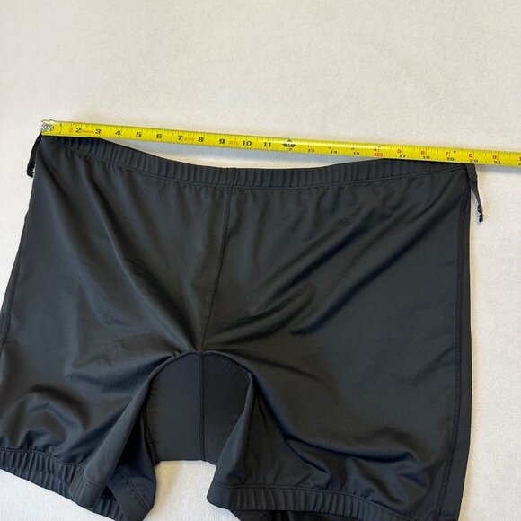 LL Bean Mens Cycling Padded Shorts Size XXL Black Nylon Mountain Biking - Picture 5 of 7